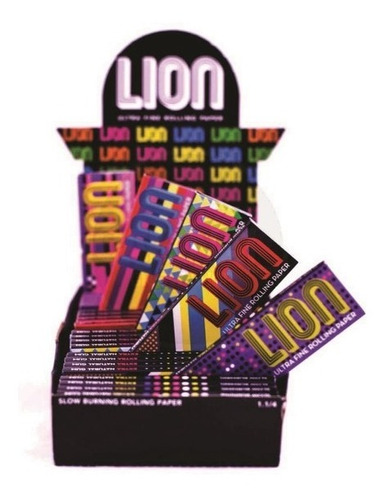 Sedas Lion Rolling Circus Retro 1 1/4 Papelillos Ultra Finos