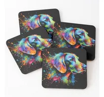 Comprar Set Posavasos Lt20 Hermoso Cachorro Weimaraner Artístico Col