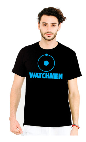 Playera Hombre Watchmen Dr. Manhattan Negra