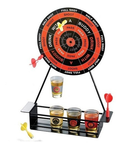 Juego Tiro Al Blanco Drinking Dart Dardos Magneticos 4 Shots