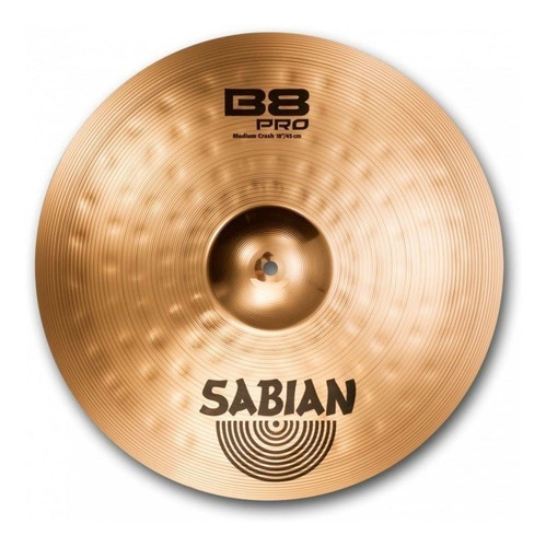 Platillo Sabian 18 Medium Crash B8 Pro Bateria Ftm