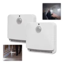 Comprar 2 Lámparas Led Sensor Movimiento Pared Alacena Inalámbrico