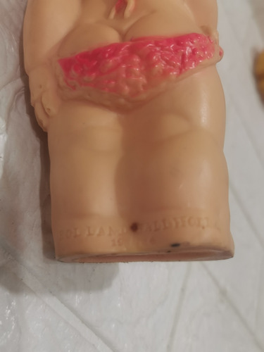 Muñecas De Goma Con Chillón Antiguas Holland Hall Co (Usado)