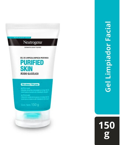 Gel Limpiador Facial Neutrogena Purified Skin De 150 G