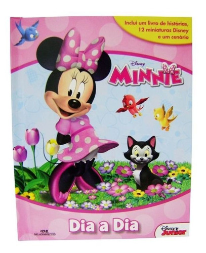 Livro Com 10 Miniaturas - Disney Dia A Dia Da Minnie