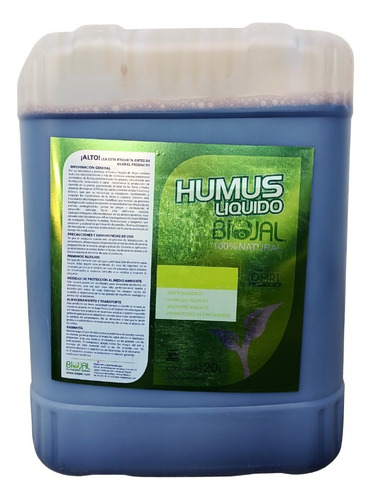 Humus De Lombriz Liquido Concentrado Florar, Plantas 20 Lts