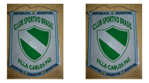 Banderin Mediano 27cm Club Sportivo Brasil Carlos Paz