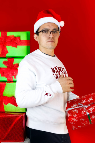 Sudadera Santa Baby, Sueter Navideño, Ugly Sueter, Unisex.