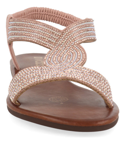 Sandalia Casual Vazza Color Salmon Para Mujer 1290405