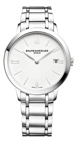 Baume Et Mercier Classima Blanco Esfera Reloj Mujer Moa10356