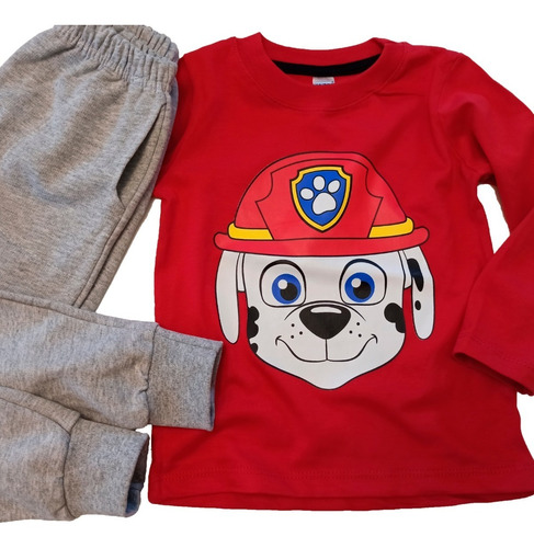 Conjunto Ninos Pantalon Frisado Camiseta Paw Patrol Mickey