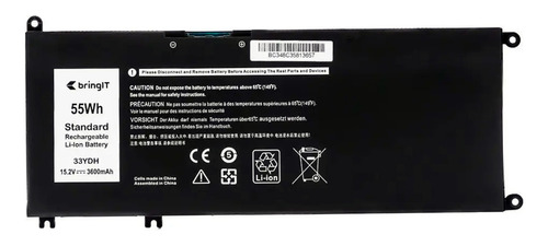 Bateria Para Notebook Dell Gamer G7 7588 P72f 7577 55wh Bateria Preto
