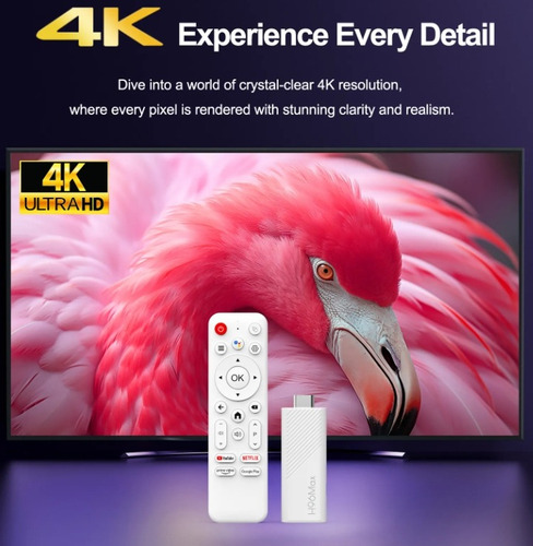Tv Stick Cert Android Google Tv 2gb 16gb 5ghz Blanco De Voz