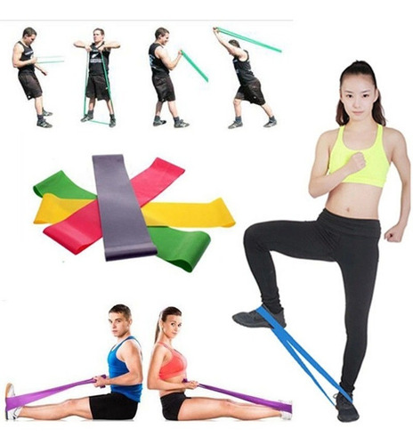 Imagen 7 de 7 de 5 Bandas Elásticas Isométricas Gimnasio Ejercicios 1°calidad