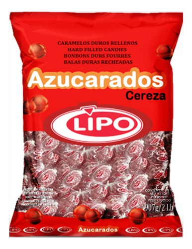 Bolsa Caramelos Lipo Cereza Azucarada 907 Gramos