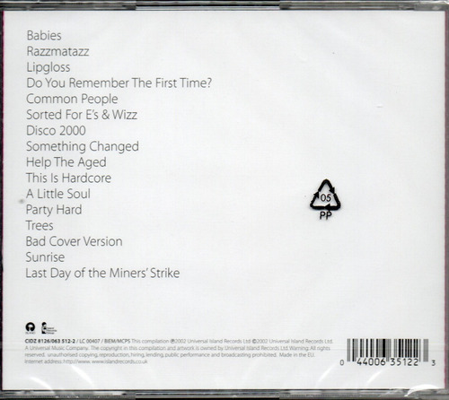 Pulp Hits Nuevo Uk Radiohead Oasis Garbage Coldplay Ciudad