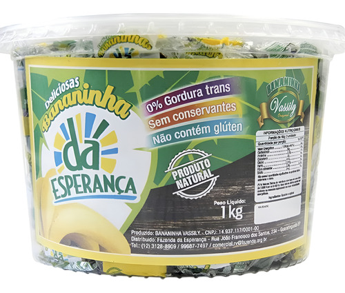 Bananinha Pote C/ 30 Unidades De 28 Gramas
