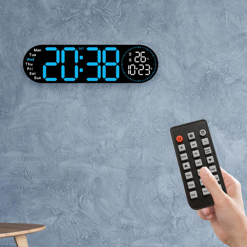 Reloj De Reloj De Pared Digital Led Reloj Professional Azul