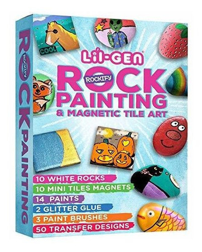 Li L Gen Kit De Pintura De Rocas Para Niños Y Mini Kit...