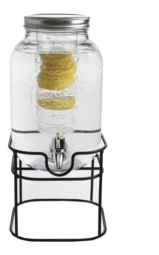 Frasco Crystal Rock Dispenser 4 Lts Con Infusor Y Soporte