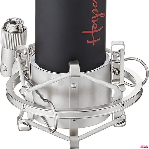 Micrófono Condenser Electret Profesional Soporte Funda Hapa