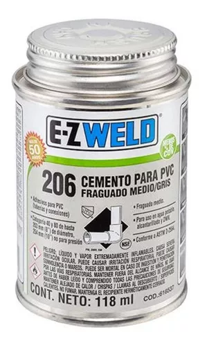 Pegamento Cemento Para Pvc Media Azul Tubo 59ml 222 Wet Weld EZ WELD 222-00