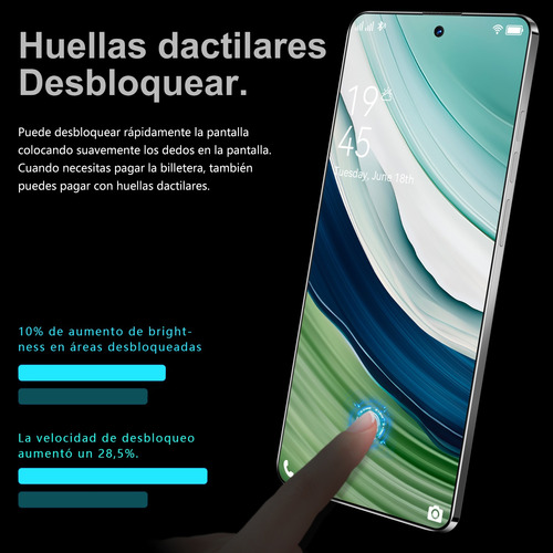 Dual Sim Android Smartphone 512gb+16gb Ram Soporta Red 5g Gran Pantalla De 6,78 Pulgadas Android 14 Celulares Con Bluetooth