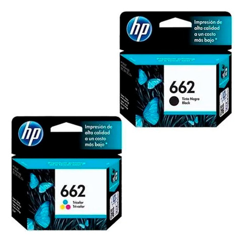 Cartuchos Originales Hp 662 Negro Y 662 Tricolor - Cs