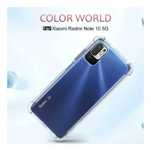 Protector Xiaomi Redmi Note 10 5g Antishock Transparente Transparente Nano Silicone Case
