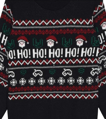 Imagen 1 de 3 de Ugly Sueter Santa Claus Hohoho! Niño