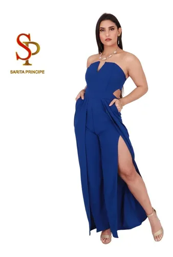 Enterizo Formal Elegante Gala Coctel Cuotas sin inter s