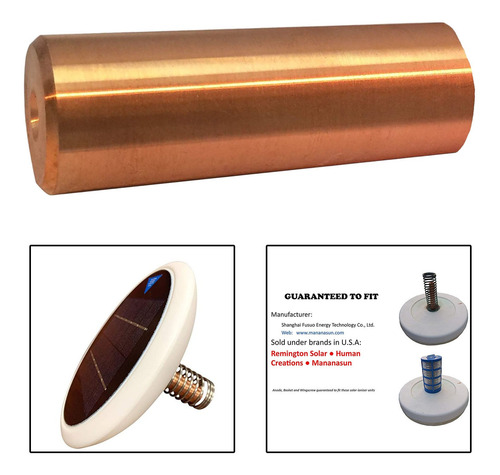 Ánodo De Cobre Solar De 4 Pulgadas Para Ionizador De