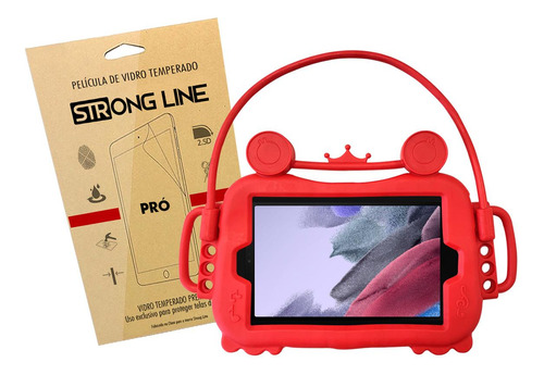 Capa Infantil Tab A7 Lite Silicone Antiderrapante + Pelicula