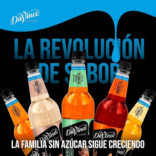 Jarabe Davinci Caramelo Sugar Free Botella 1 Litro