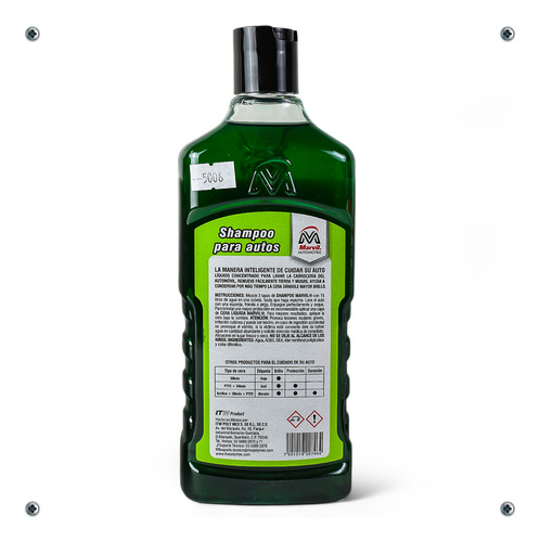 Shampoo Para Autos Marvil Automotriz Líquido 521 Ml