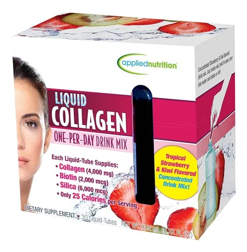 Colágeno Liquido 4000 Mg X 30 Tubos Con Biotina - Sílice
