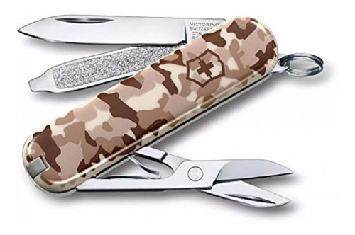 Imagen 1 de 4 de Cortaplumas Victorinox Desert Camo Beige Suiza 7 Usos 23036