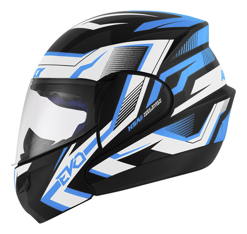 Capacete Fechado Escamoteável Attack Evo Brilhante Pro Tork
