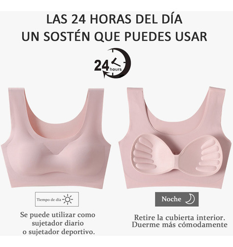 Sujetadores Inalámbricos De Algodón Para Mujer Con Copas Ext