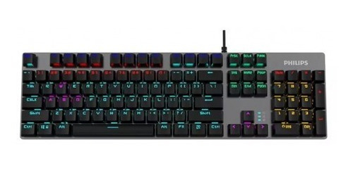  Teclado Gamer Philips Mecanico Spk8404 Español 