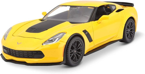 Miniatura 1:24 - Corvette Z06 2015 - Amarelo - Maisto