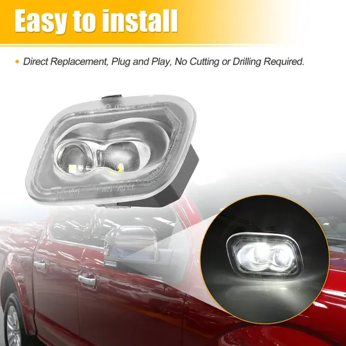 Retrovisor Luz Del Espejo Para Ford F-150 F-250 F-350, 2 Uni