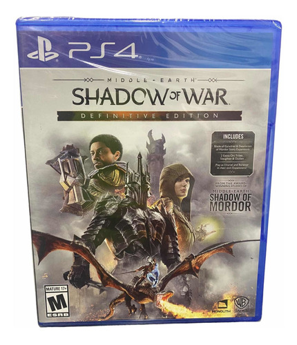 Shadow Of War Edicion Definitiva Para Ps4 Nuevo