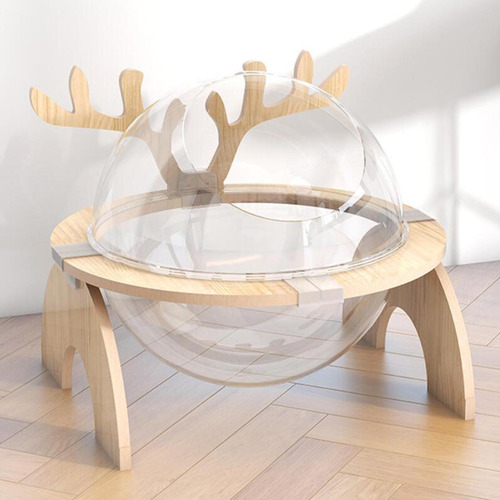 Cama Para Gatos Con Cápsula Espacial, Nido Para S Con Tapa