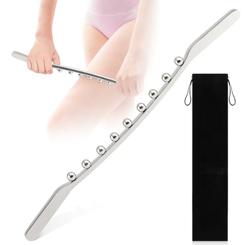 Gua Sha Stick De Acero Inoxidable Masajeador De Drenaje Linf