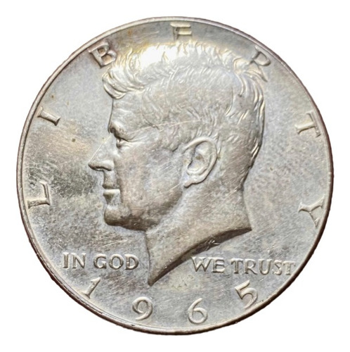 Moneda 1/2 Dólar Estados Unidos 1965 Km 202a Plata 0.400 (Usado)