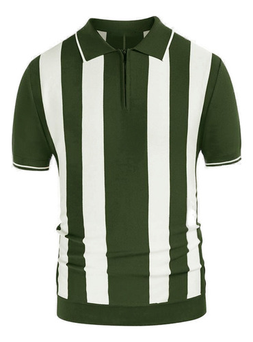Camisa De Lana De Manga Corta Con Estampado Color Block 2024