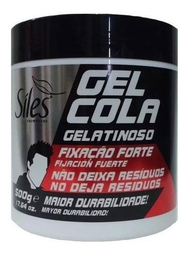 Gel Cola Gelatinoso Forte Não Deixa Resíduo 500g Siles