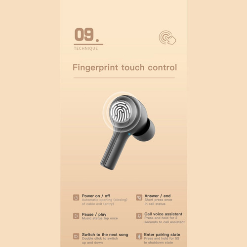 Imagen 5 de 8 de Auriculares Audifonos Bluetooth 5.0 Manos Libres F9 278 9d