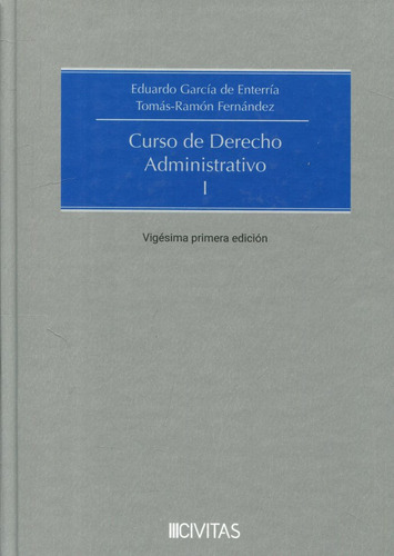 Curso De Derecho Administrativo I, De Garcia De Enterria Y Martinez-carande,e. Editorial Aranzadi, Tapa Dura En Español, 2024